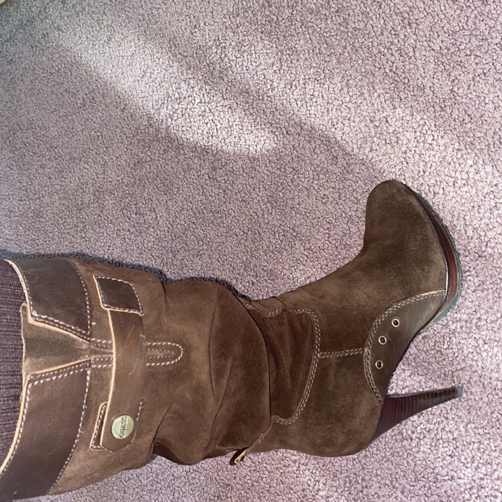 Guess Suede Stiletto Boots